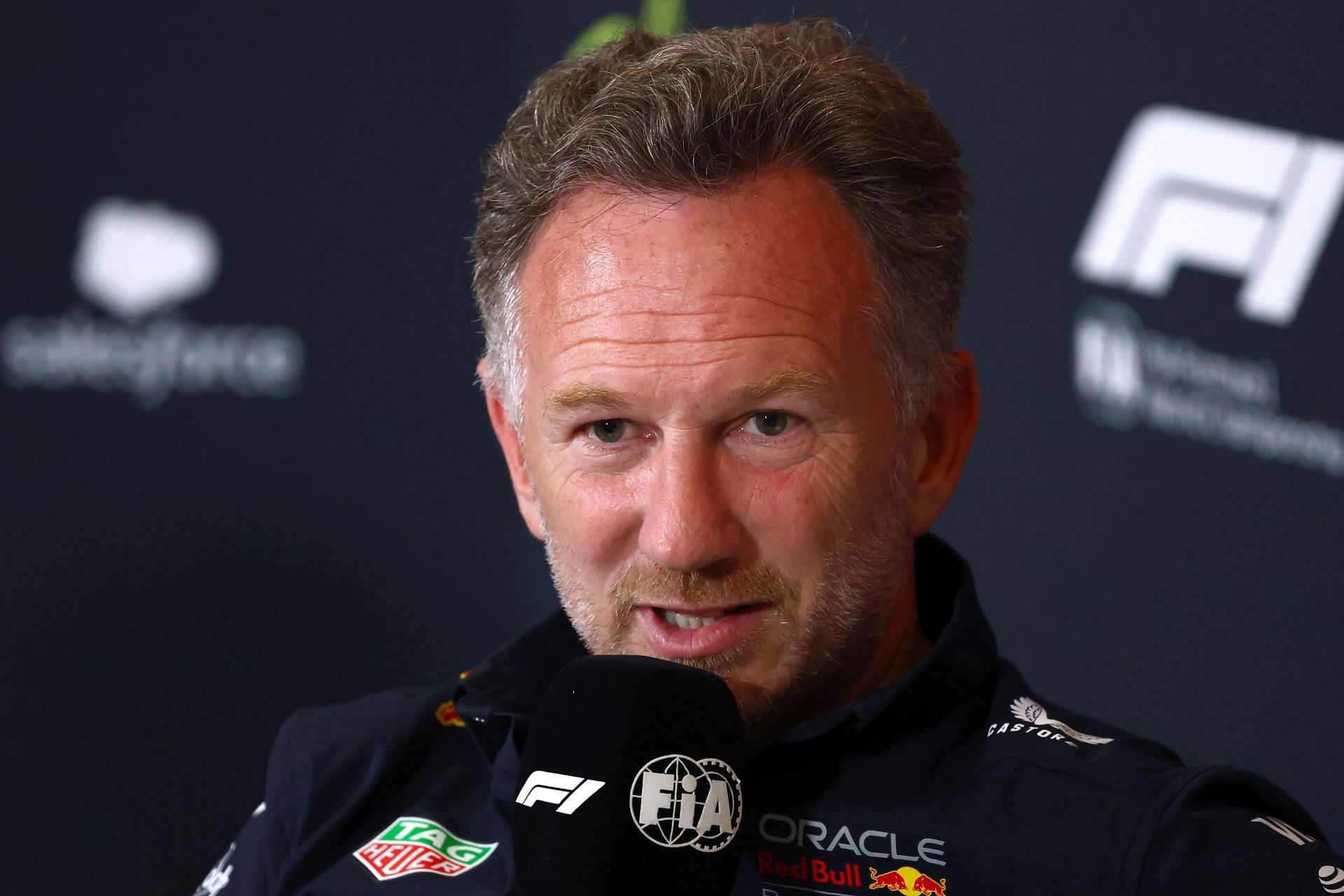 Christian Horner at the 2025 F1 Grand Prix of Great Britain race weekend - Source: Getty
